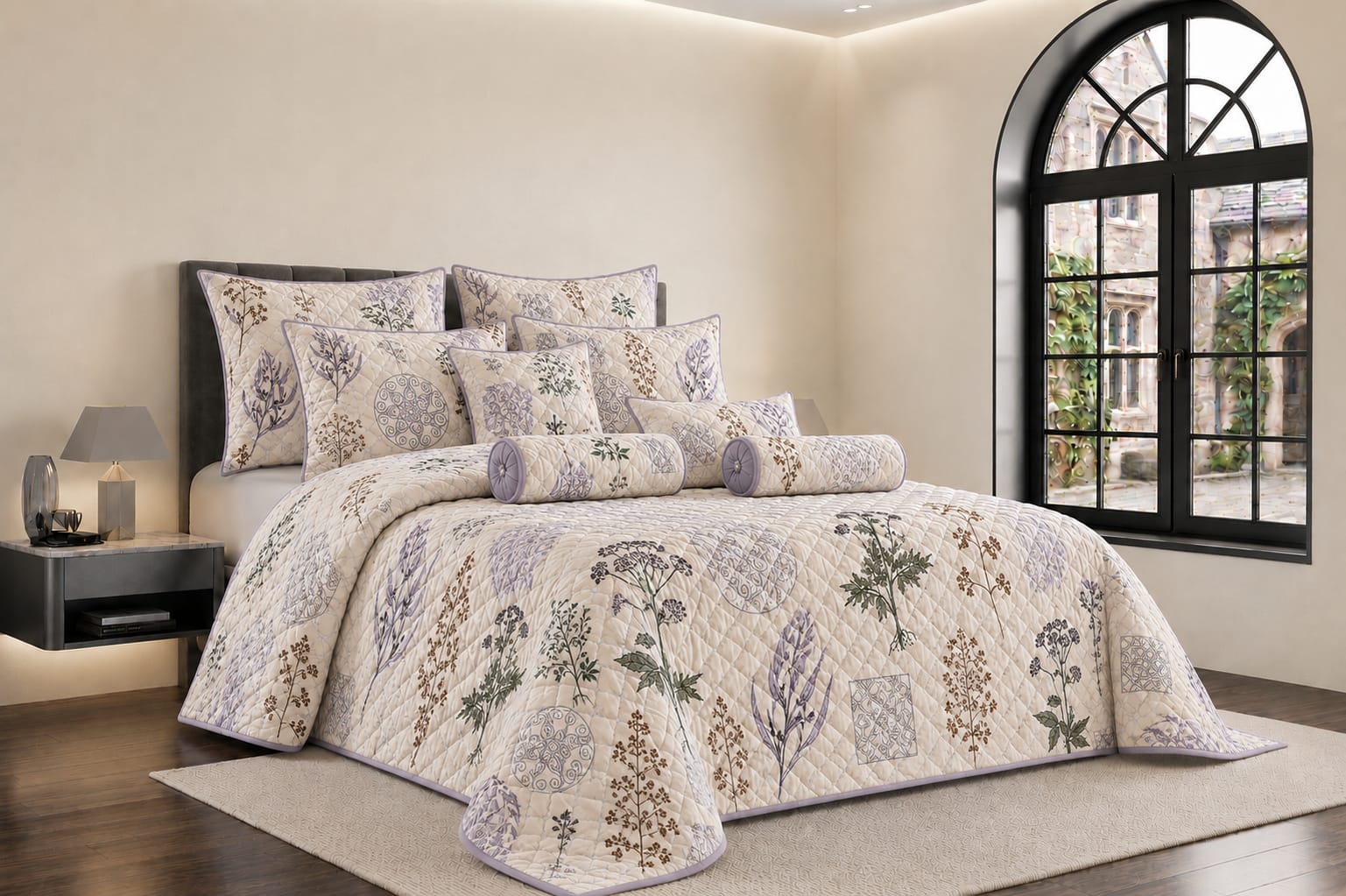 3PCS BED SPREAD
